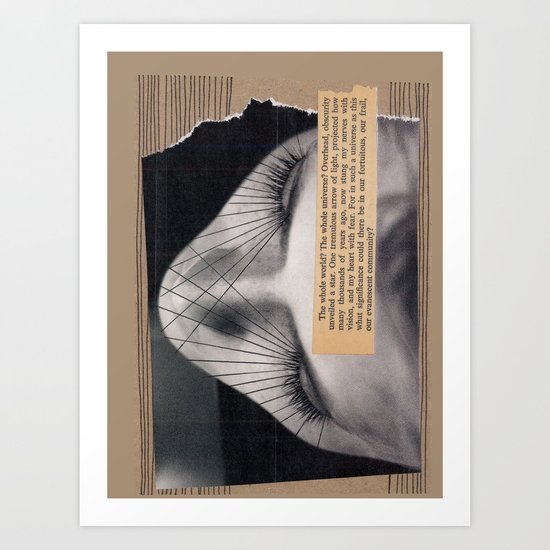 Universe Collage Art Print