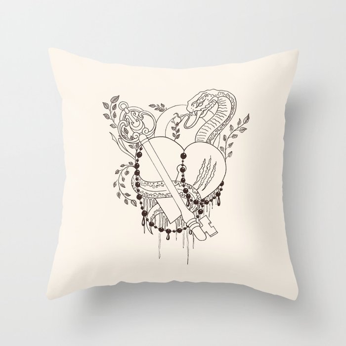 Find the key to my heart (chocolate) Throw Pillow