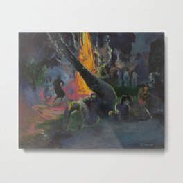 Upa Upa, The Fire Dance - Paul Gauguin Metal Print