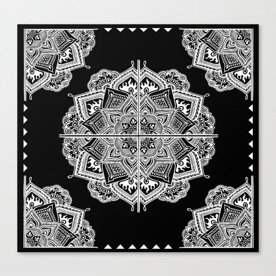 Mandala Lace (Tile) Canvas Print