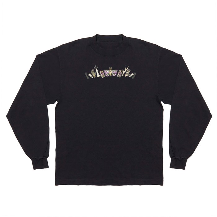 WITCH pattern • in black salt Long Sleeve T Shirt
