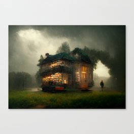 The Library House Canvas Print