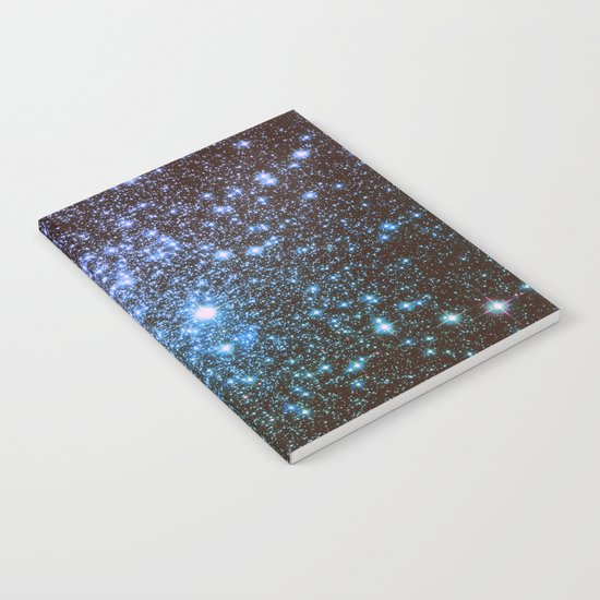 Winter Blues Galaxy Stars Notebook
