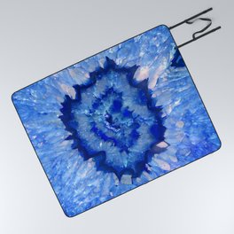 Ocean Blue Crystal Picnic Blanket