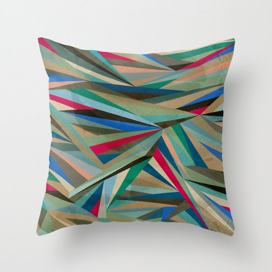 Travel Fragments Throw Pillow