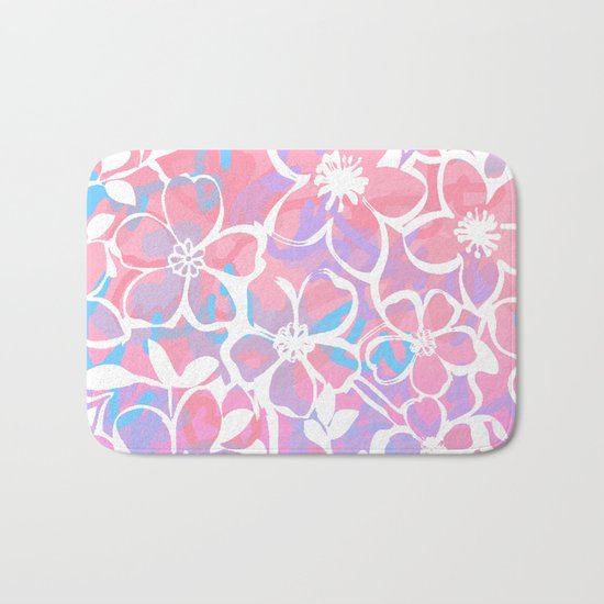 Pink silhoutte Bath Mat