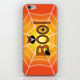 Boo, says the owl. It's Halloween! iPhone Skin