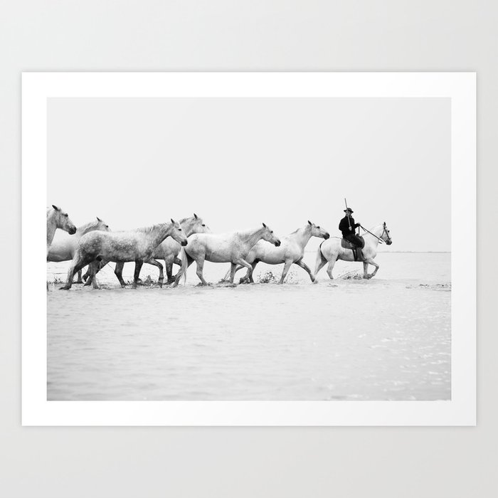 Mon Cowboy - Black and White Photography Art Print