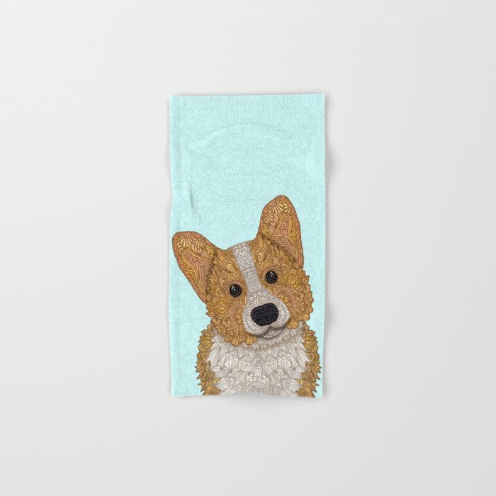 Corgi top hand towels