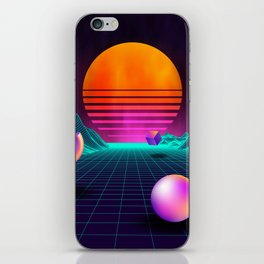 Neon sunrise #2 iPhone Skin