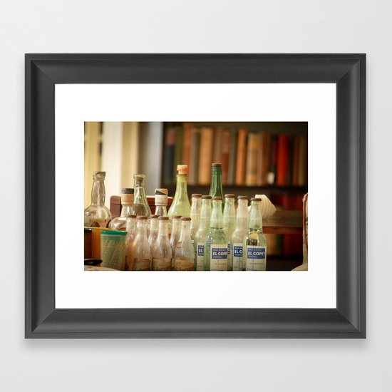 bottle love Framed Art Print