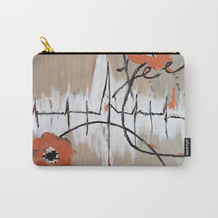Abstract Feel art, floral abstract Carry-All Pouch