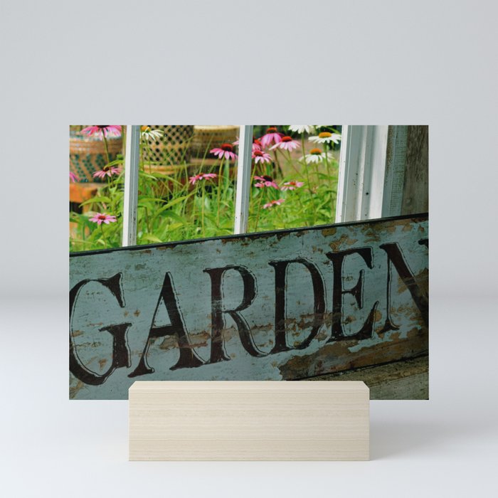 Garden Sign Photo Mini Art Print