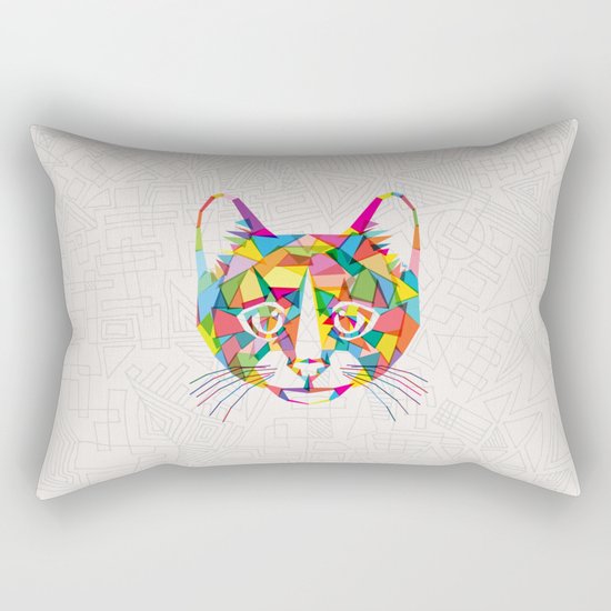 RainboCat Rectangular Pillow