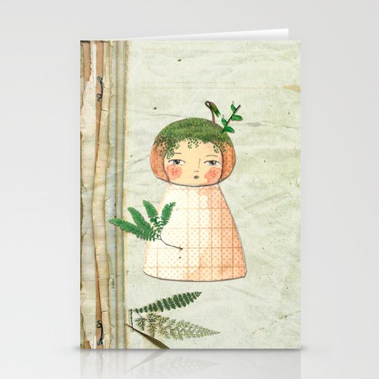 Herbs paperdolls Stationery Cards