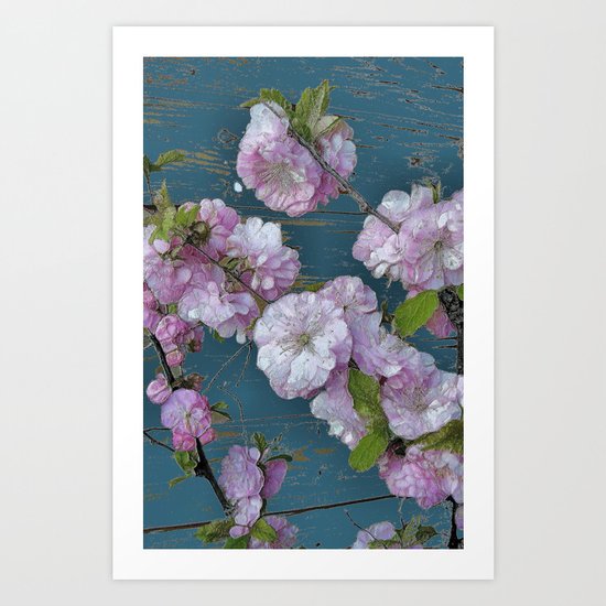 Vintage Pink Blossoms Art Print