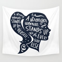 Strong Woman Feminist Feminism Protest Wall Tapestry