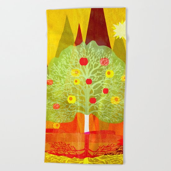 Summer Tree Beach Towel