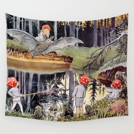 Tomtebobarnen by Elsa Beskow Wall Tapestry