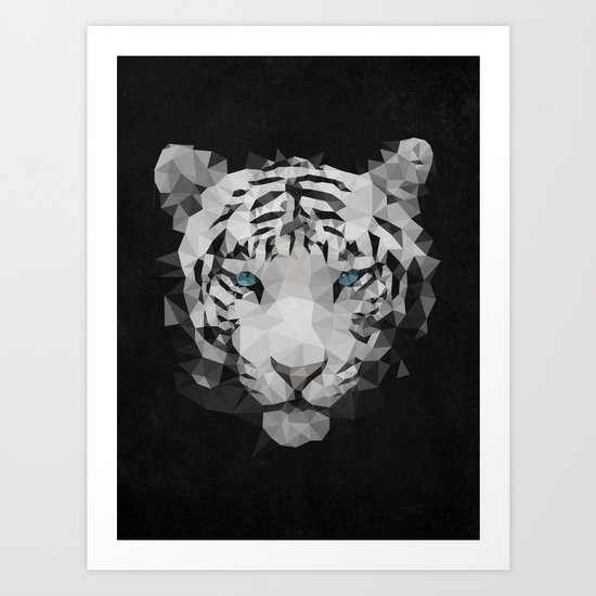 Meduzzle: White Tiger Art Print