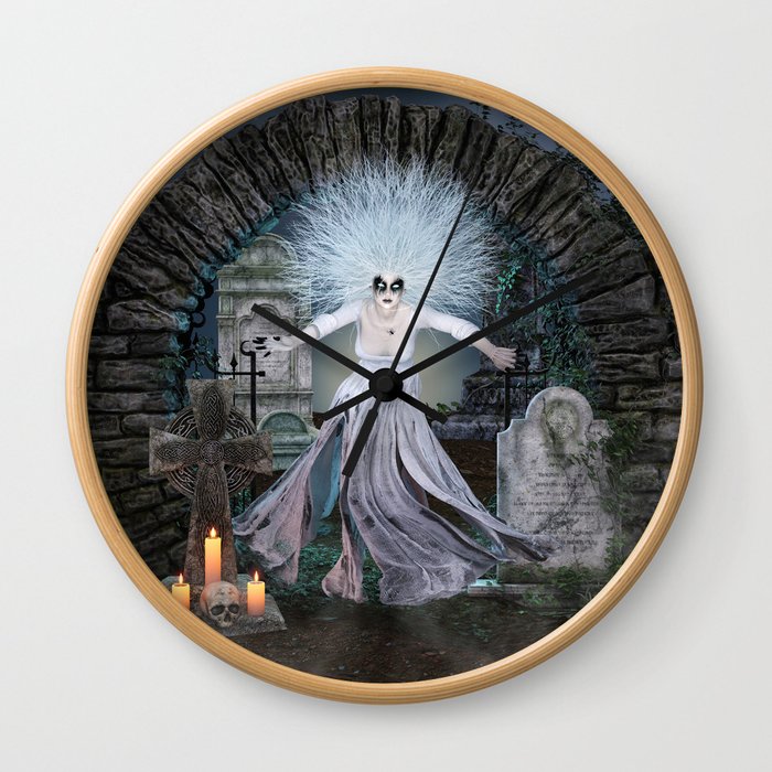 Graveyard Widow Wall Clock
