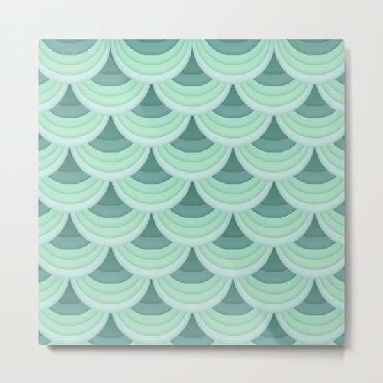 Ocean Fan Tail. Metal Print