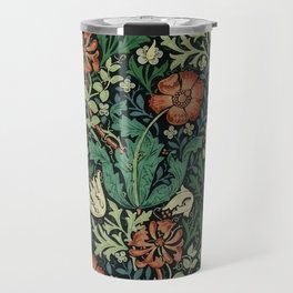 William Morris Compton Floral Art Nouveau Pattern Travel Mug