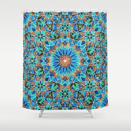 Morrocan seamless mosaic pattern Shower Curtain