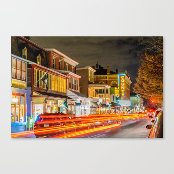The Electricity of State Street Canvas Print