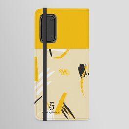 Pattern Abstract Acrilic yellow - veronicagalante.it Android Wallet Case