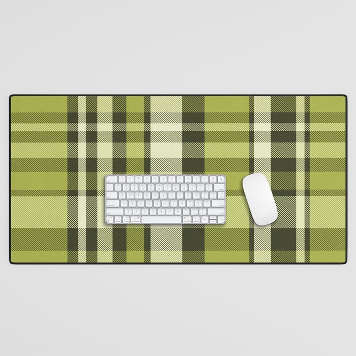 Plaid // Olive Desk Mat