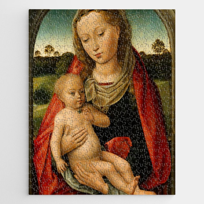 Hans Memling "Virgin and Child" (2) Jigsaw Puzzle