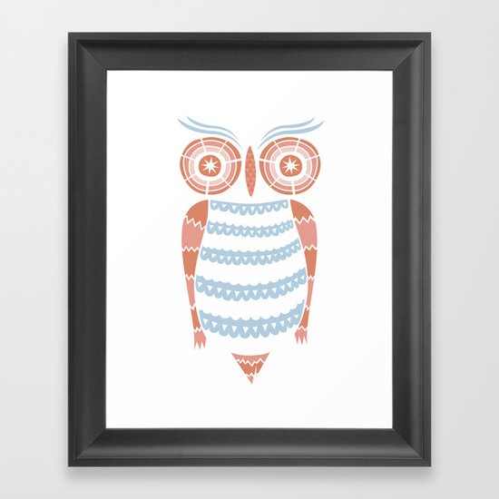 American Owl Framed Art Print