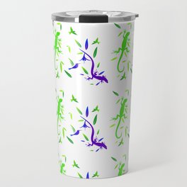 lizard and birds nature Travel Mug