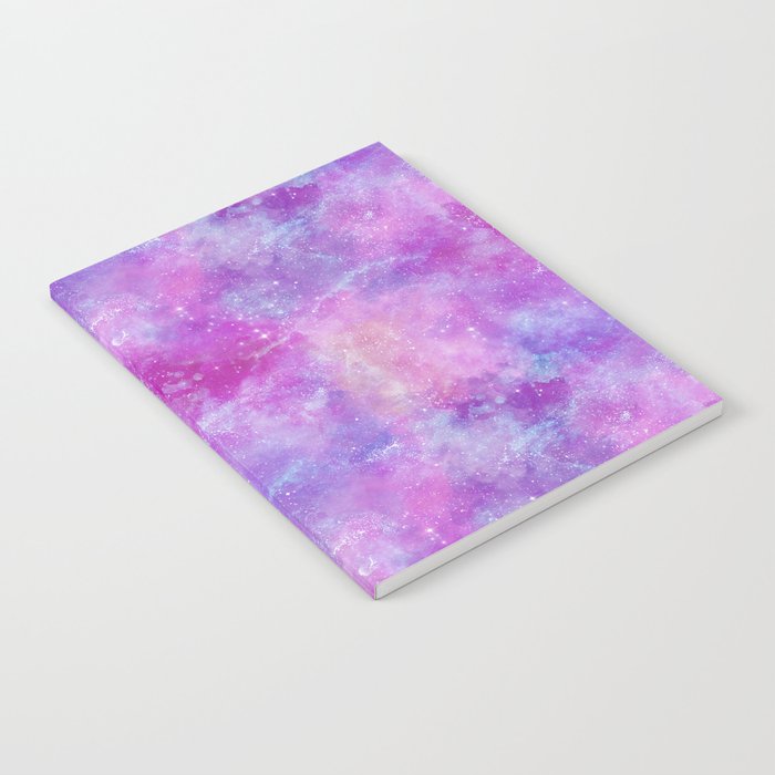 Purple Pink Galaxy Painting Notebook