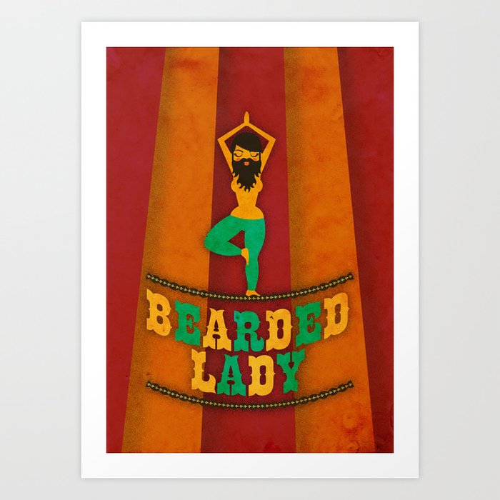 Bearded Lady Art Print By Marcorecuero Society6