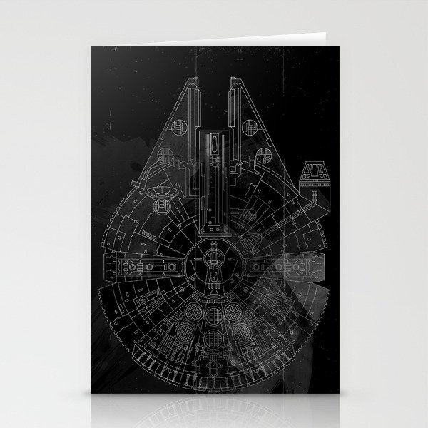Millenium Space Ship Stationery Cards
