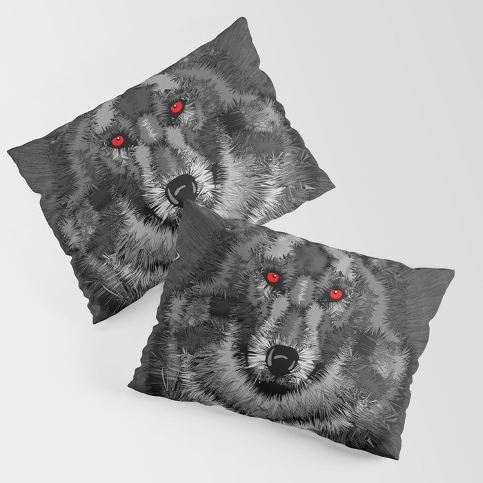 wolf pillow pet