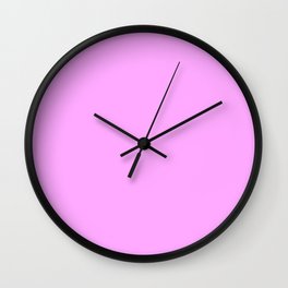 Monochrom pink 255-170-255 Wall Clock