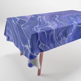 Lavender Blue Marble Abstraction Tablecloth
