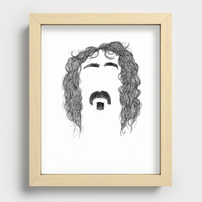 Frank Zappa Recessed Framed Print