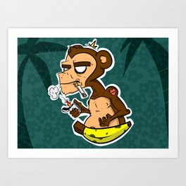 Groovy Monkey Art Print