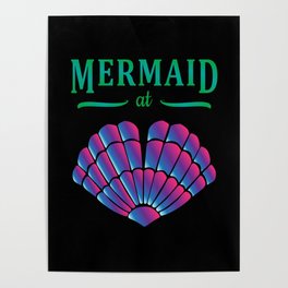 Mermaid Beach Bikini Carnival Shell BH Gift Idea Poster