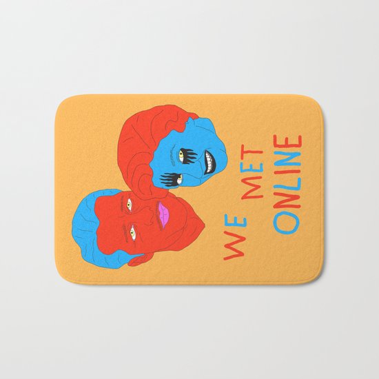 We Met Online Bath Mat
