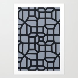 Little Grid Pattern Art Print