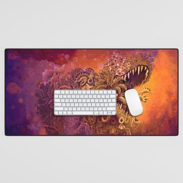 Carnivorous_Rex_Purple Desk Mat
