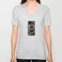 Vintage Camera 01 V Neck T Shirt