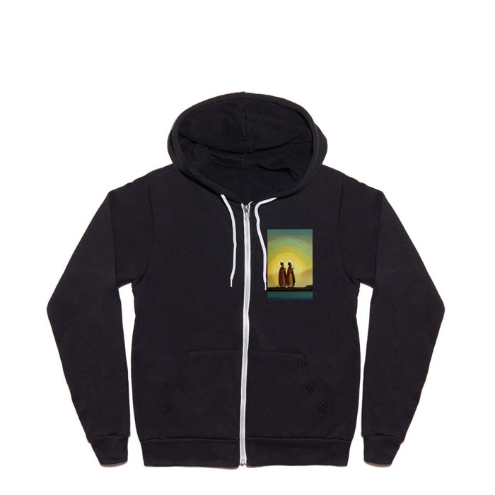 “Boris and Gleb” by Nicholas Roerich Full Zip Hoodie