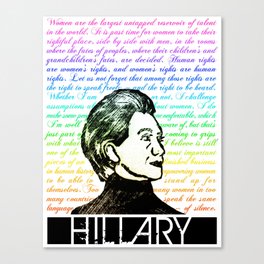 Hillary color Canvas Print