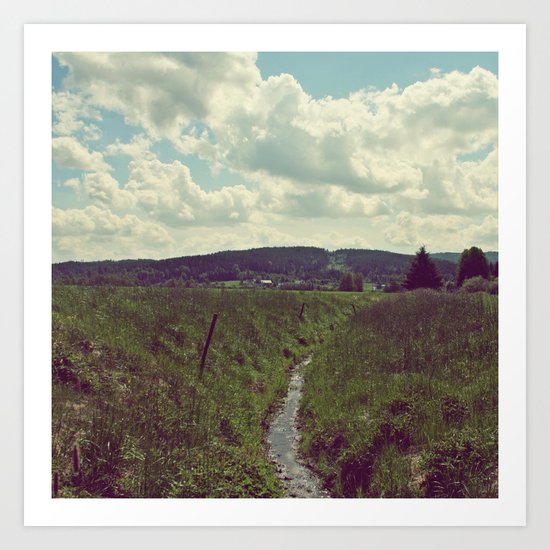 the creek Art Print